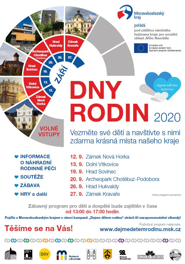 Plakát na akci Dny rodin