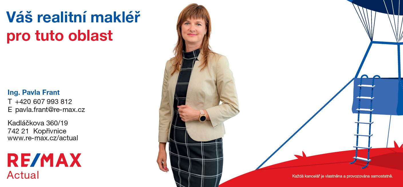 Obrázek s kontakty Pavla Frant realitní makléř